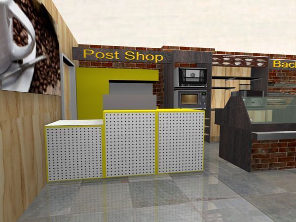 S-1009 Kiosk mit Back und Tabak Shop komplett