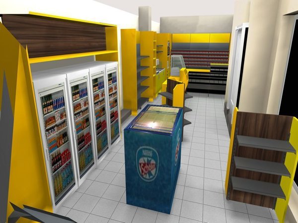 S-1021 Kiosk mit Post Shop und Lotto Einrichtung