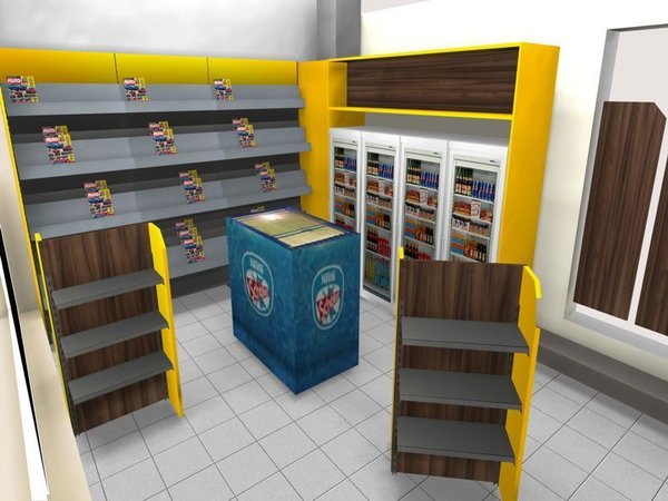 S-1021 Kiosk mit Post Shop und Lotto Einrichtung